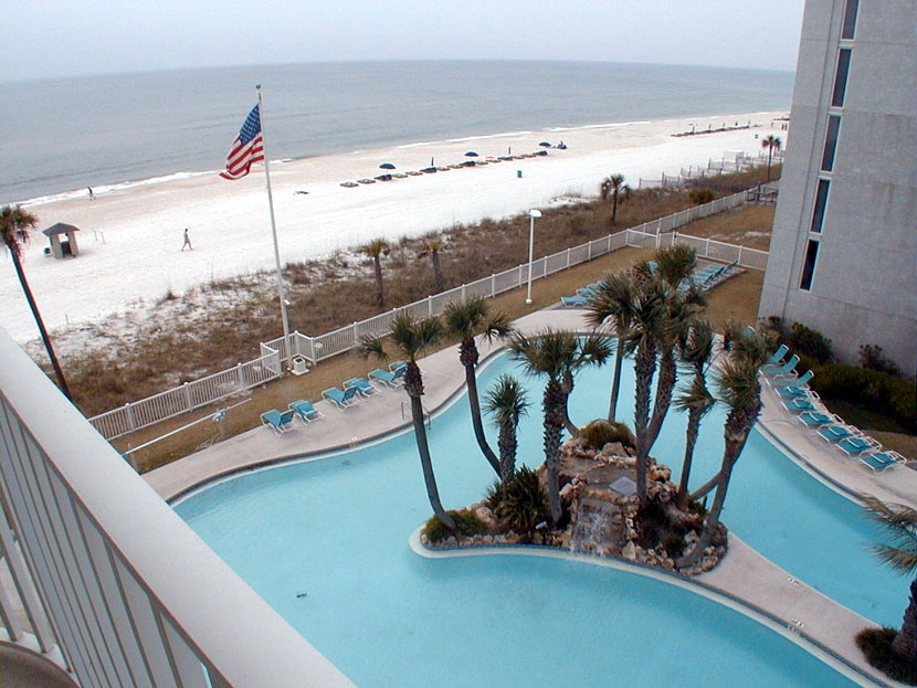 Long Beach Unit 2-406 Side Balcony View